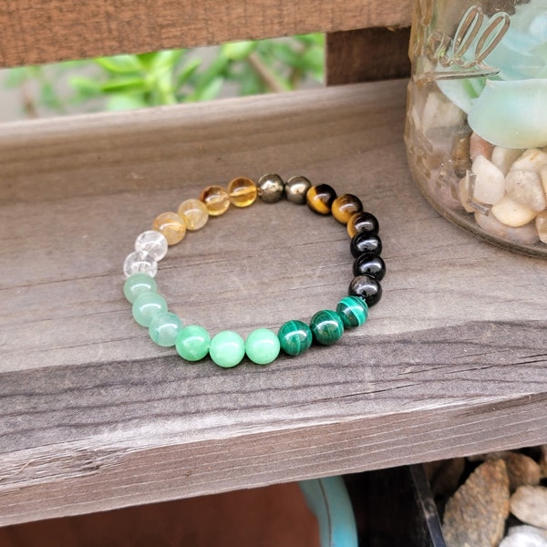 Wealth Bracelet, Bead Bracelet, Prosperity and Abundance Bracelet, Attract Abundance Bracelet, Luck and Wealth Bracelet