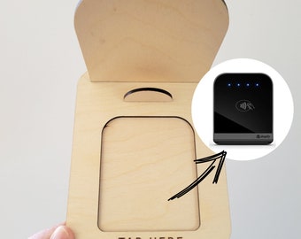 Shopify Tap Reader Stand SVG: Business Card Holder, Retail Sign (Digital Download)