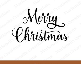 メリークリスマスSVGモノグラム。メリークリスマスPNGダウンロード