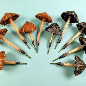 Artificial Mushroom Kit: Psychedelic Magic Mushrooms for Fairy Garden, Indoor and Outdoor Decor.