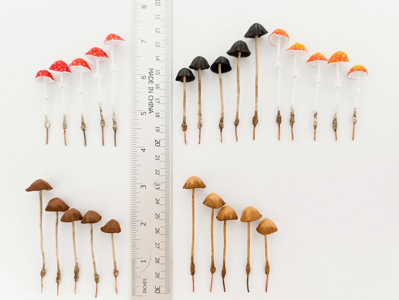 Plant decor tiny mushrooms, Artificial mushrooms.