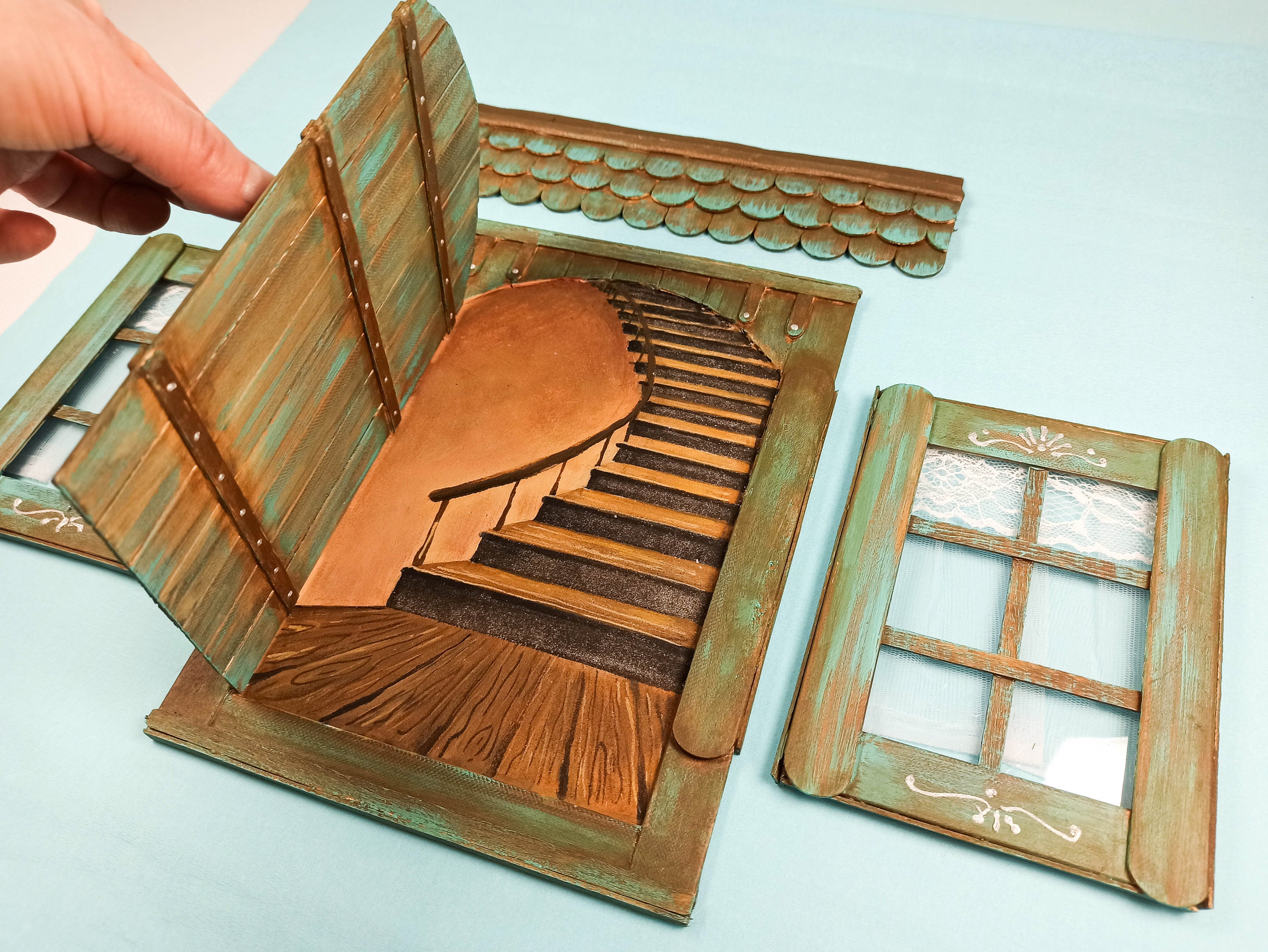 Fairy door and windows Opening fairy door Fairy garden kit Etsy