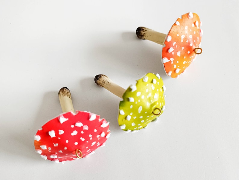 Magic mushroom ornament for christmas tree decor.