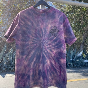 Purple Mushroom Tie Dye T-shirt