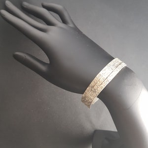 Handmade Hammered Adjustable Sterling Silver Cuff Bracelet