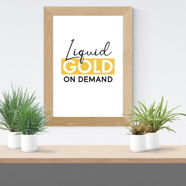 Liquid Gold on Demand Printable Wall Art | Breastfeeding, breastfeeding mom, mom gift, Lactation Consultant, IBCLC, IBCLC gift, midwife
