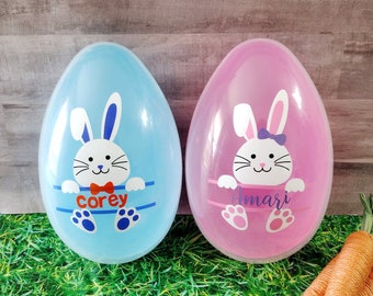 Personalized Jumbo Easter Egg, Fillable Easter Egg, Easter Egg Hunt, Kids Easter Gift, Easter Basket Stuffer, Kids Easter Egg, Easter Gift