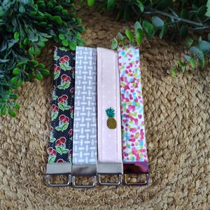 Schlüsselanhänger Stoff Armband Schlüsselanhänger Stoff Schlüsselanhänger Schlüsselanhänger Fob Floral Schlüsselanhänger Geschenk für Lehrer