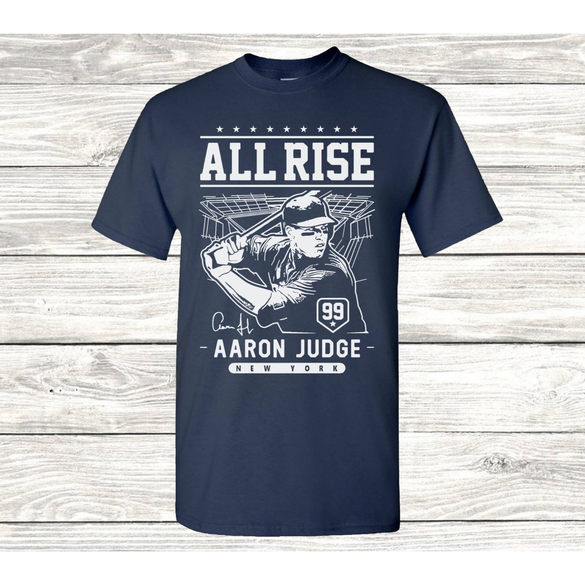 Aaron Judge Men's Cotton T-shirt New York Baseball Aaron | Etsy