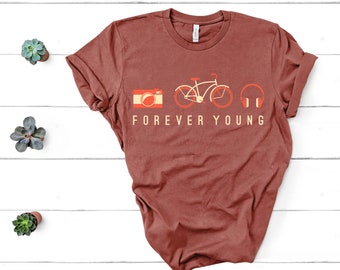 Forever Young Shirt, Women Shirt,Gift for Women, Women Tshirt,T-Shirt For Woman,Funny Shirt,Graphic Tee,Women's Clothing,Mother's Day Gift