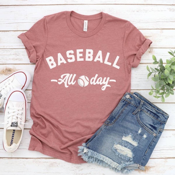 Baseball All Day Shirt,Baseball Mom Shirt,Game day Shirt,Baseball Shirt for Mom,Baseball Tee,Baseball Tshirt,Baseball T-shirt,