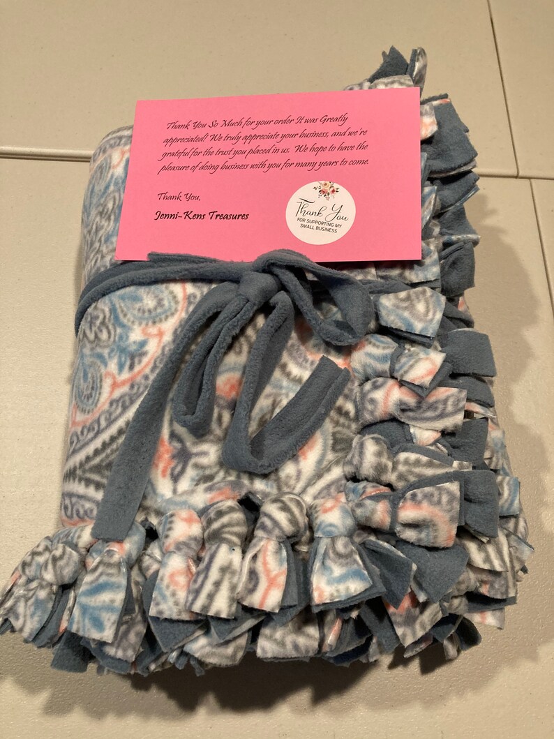 No Sew Blanket anti Pill Plush Fleece Fabric Pastel Medallion Etsy