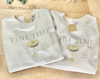 TINI TIME Crewneck / Martini Apparel / Espresso Martini Crewneck