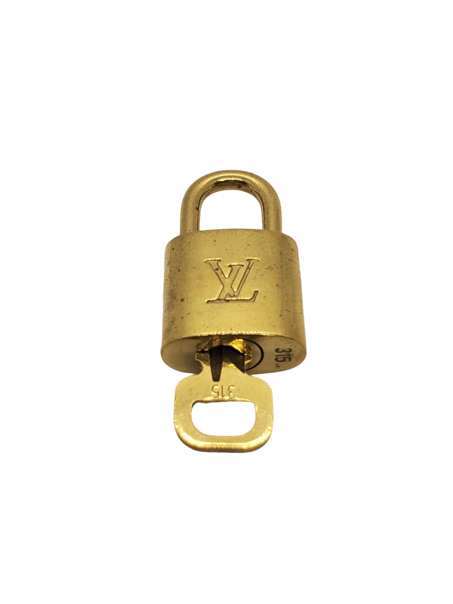 Louis Vuitton - Authentic LOUIS VUITTON LOCK & KEY padlock set no