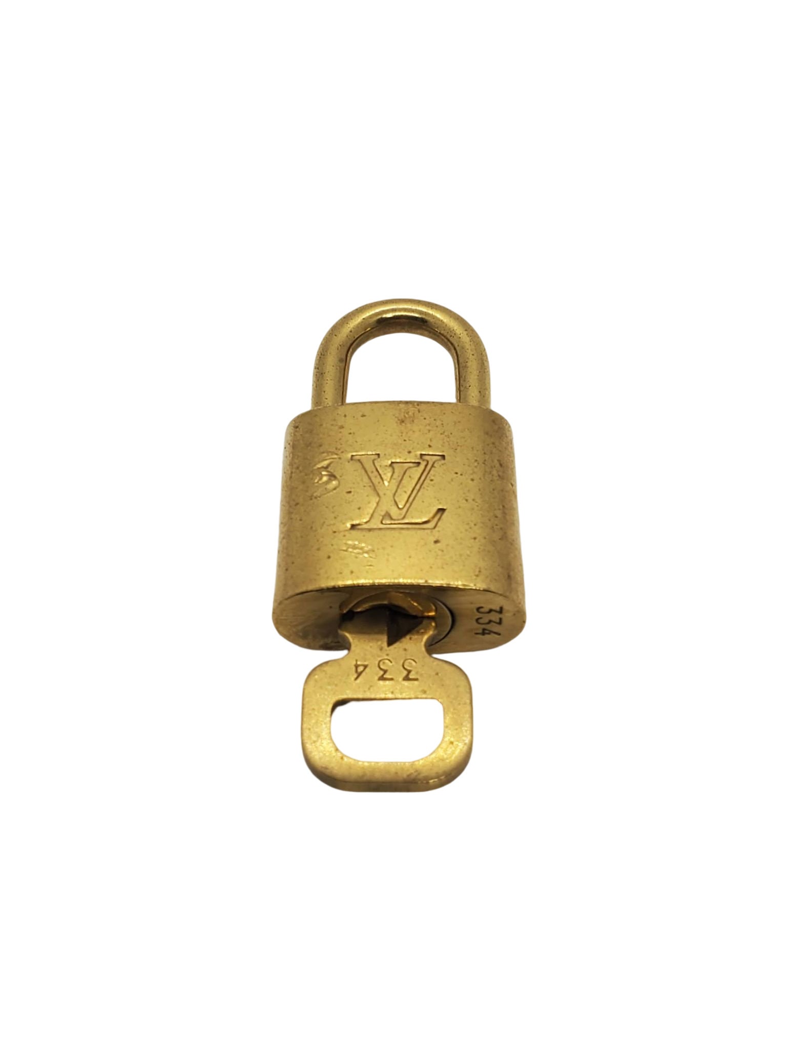 Small Print Original Louis Vuitton Safety Keychain