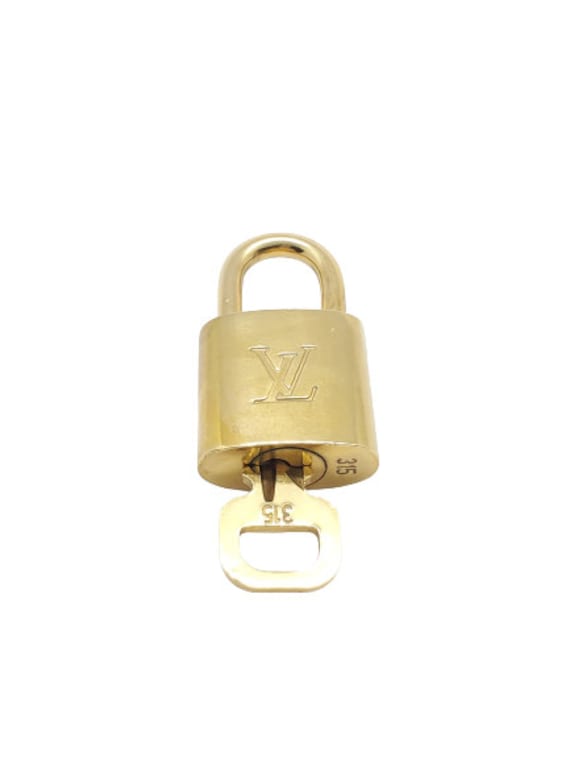 Buy Authentic Louis Vuitton Gold Brass Lock and Key Set 315 Online