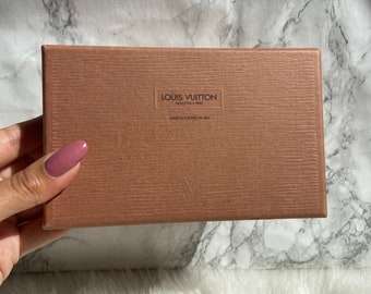 Autentica confezione regalo vuota vintage Louis Vuitton per gioielli