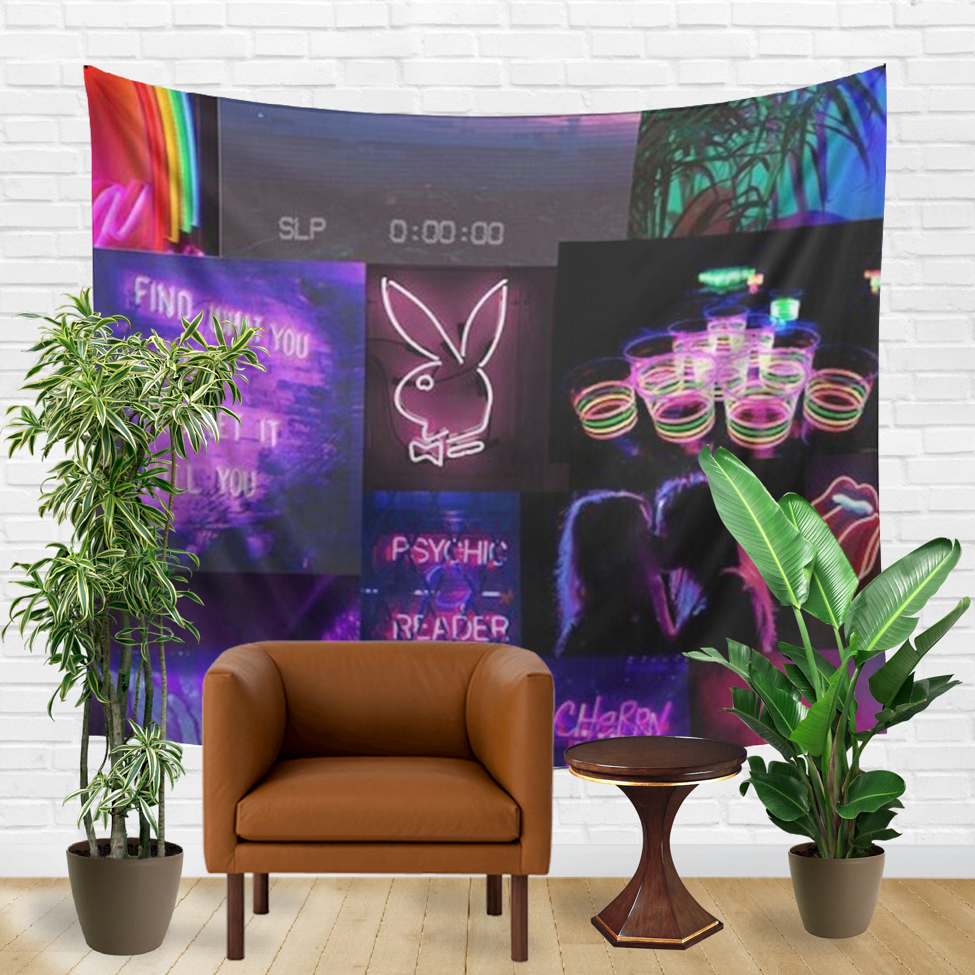 Playboy Bunny Wall Tapestry Wall Hanging Wall Art Etsy