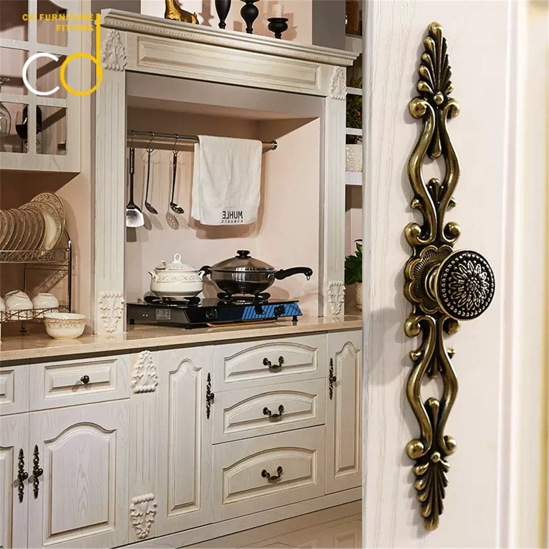 Vintage Drawer Pulls Curved Arch Drawer Handles Cupboard Kitchen ...