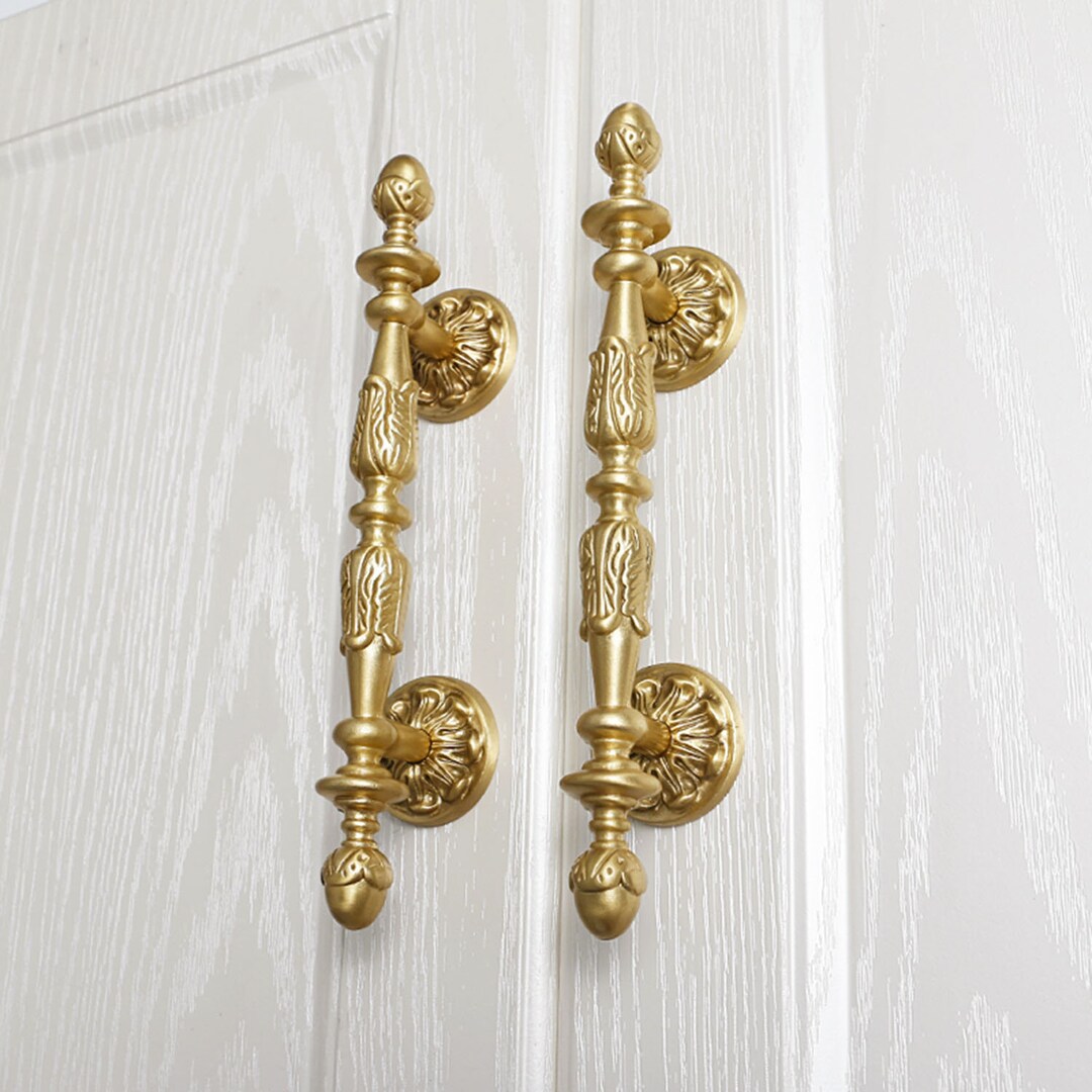 Brass Gold Drawer Pulls Curved Arch Drawer Handles Cupboard Kitchen