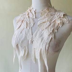 Handmade Angel Guipure Embroidery Lace Applique Sewing on Designs Patches for DIY Costume Dress