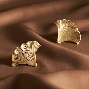 Brass Drawer Pulls Ginkgo Leaves Modern Drawer Handles Cupboard Kitchen Cabinet Dresser Knob Hardware Gold Home Decor