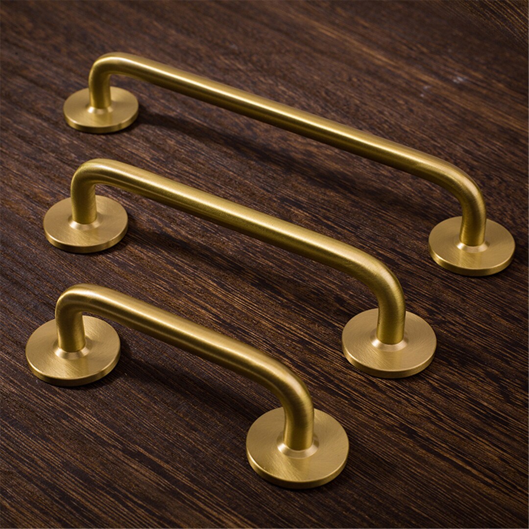 Brass Drawer Pulls Curved Arch Drawer Handles Cupboard Kitchen