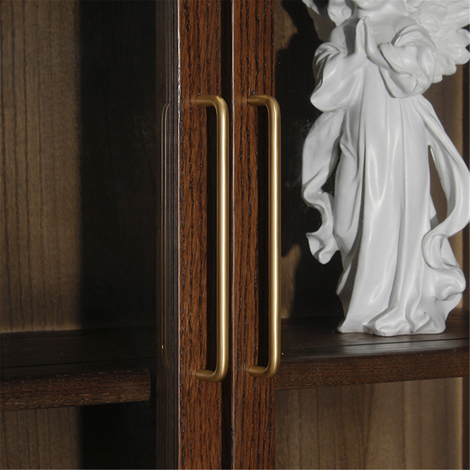 Brass Drawer Pulls Curved Arch Drawer Handles Cupboard Kitchen Etsy