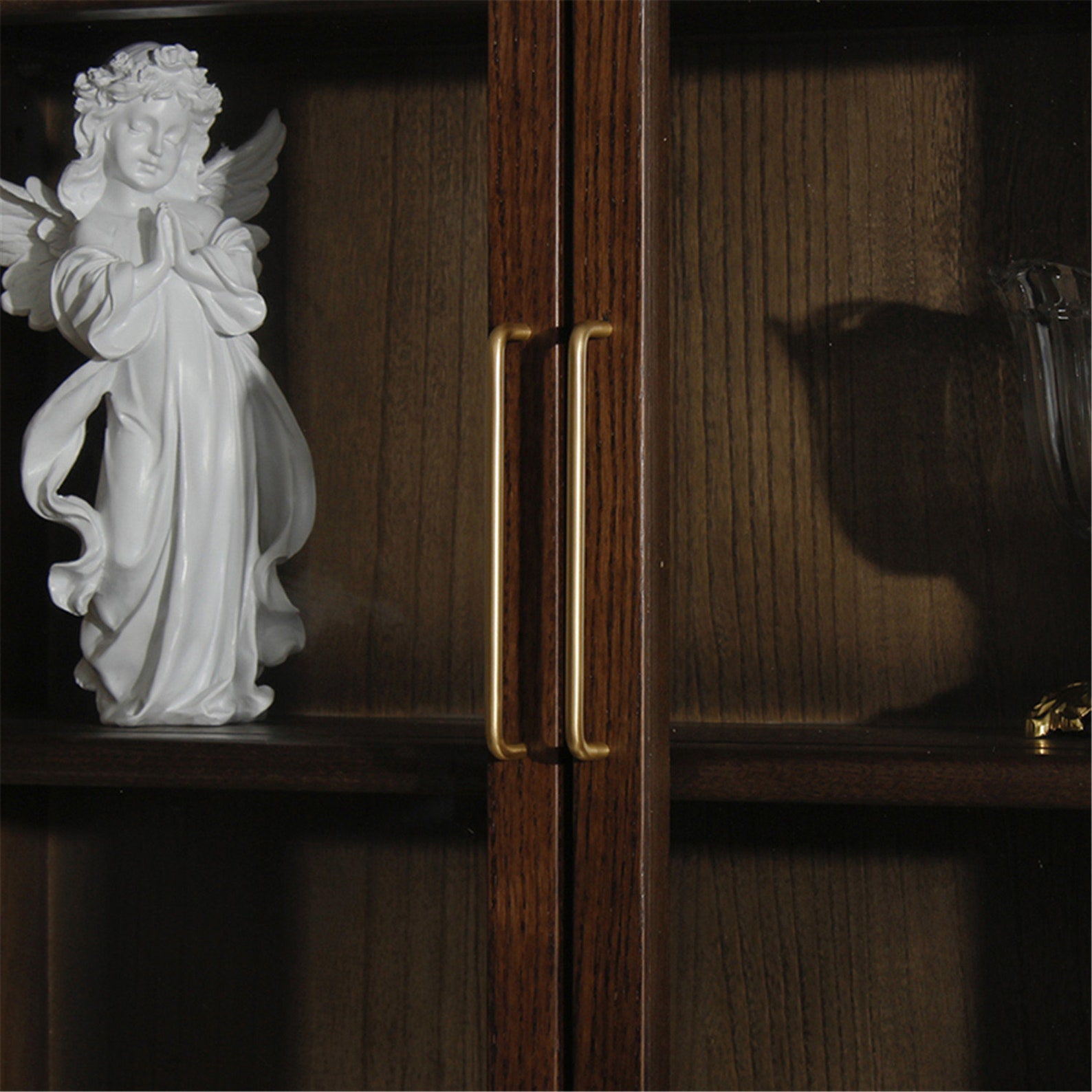 Brass Drawer Pulls Curved Arch Drawer Handles Cupboard Kitchen Etsy