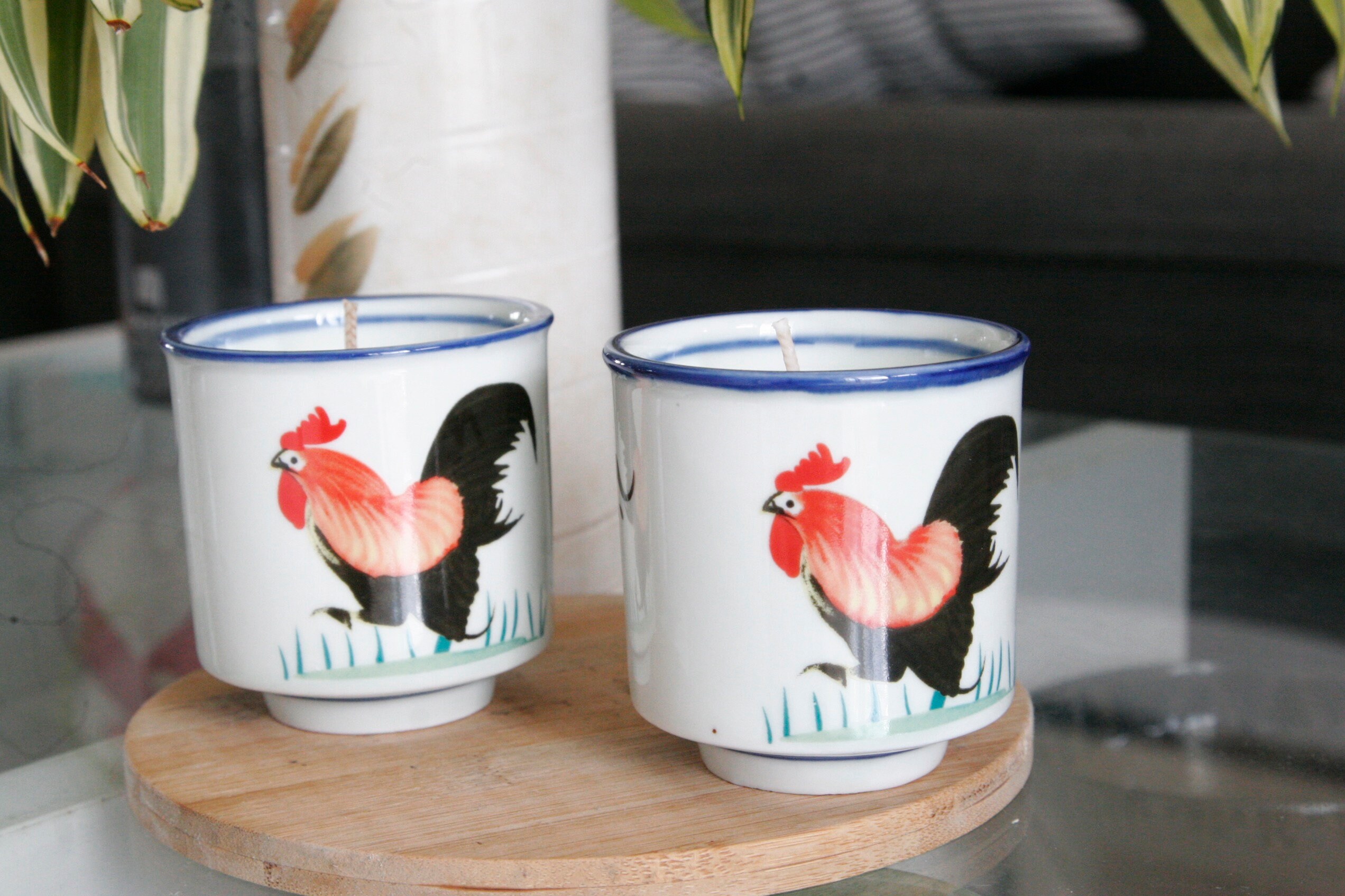 Red Rooster Tea Cup Etsy
