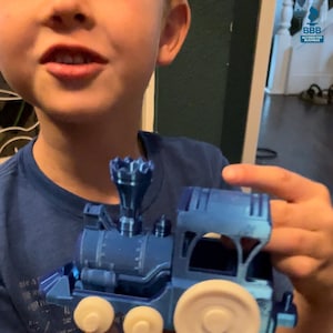 Choo Choo, Train Engine, Pull Along, Push, Toy, Birthday Gift, Train Replica, Train Toy, 3d Printed by our Precocious 6 Year Old