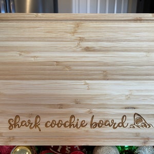 Shark Coochie Board (Larger 13x9), Cutting Board, Cheese Board, Charcuterie Board