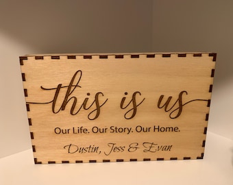 This is us Box Sign