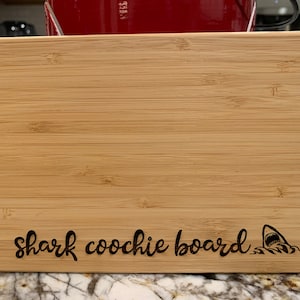 Shark Coochie Cutting Board (Personal Size 8&quot;x5.5&quot;x.5&quot;), Cutting Board, Cheese Board, Charcuterie Board