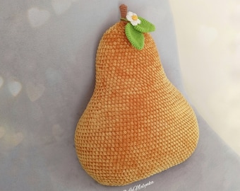 Crochet pattern Pear Pillow / PDF / Download / German and English