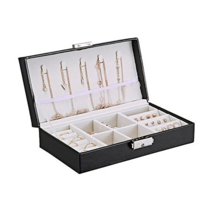 2020 New Double-Layer Velvet Jewelry Box European Jewelry Storage Box Large Space Jewelry Holder Gift Box