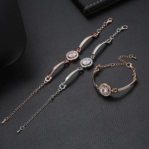 Bracelet Chain metal Heart Bangle For Women Romantic Fashion Classic Luxury Rhinestones By Yanwuuh Bracelet Chain metal Heart Bangle For Women Romantic Fashion Classic Luxury Rhinestones By Yanwuuh
