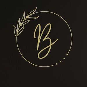 LARGE MONOGRAM DECAL in wreath vinyl decal, 23&quot; size - 40+ colors - Initial decal - monogram vinyl decal - removable - apartment + dorm wall