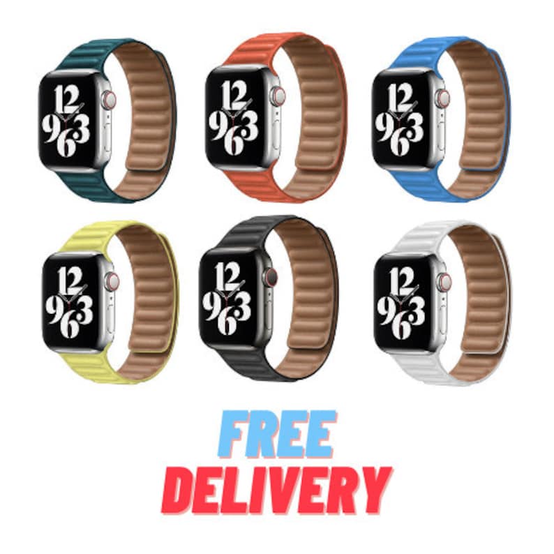 Apple Watch Leather link strap band for iWatch series Etsy