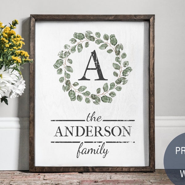Family Name Sign - Etsy