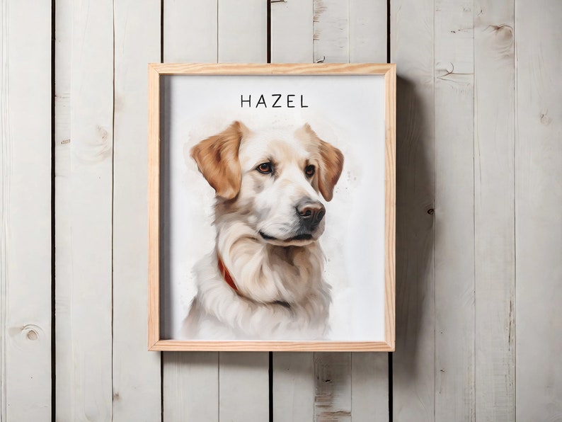 Pintura de gato, retrato de mascota, acuarela de mascota, retrato personalizado de gato, retrato personalizado de perro, regalo para mascota, pintura de perro, regalo conmemorativo para mascota imagen 3