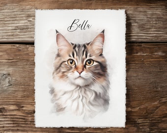 Pet painting, pet portrait, watercolor pet painting, Custom Dog Portrait, Custom pet Portrait, pet gift, Dog Painting, pet memorial gift