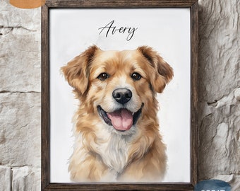 Etsy dog portrait painting 2025