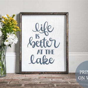 Life is better at the lake, Lake House sign, lake quote, Lake decor, Lakehouse decor, Lakehouse quotes, cute Lakehouse sign,