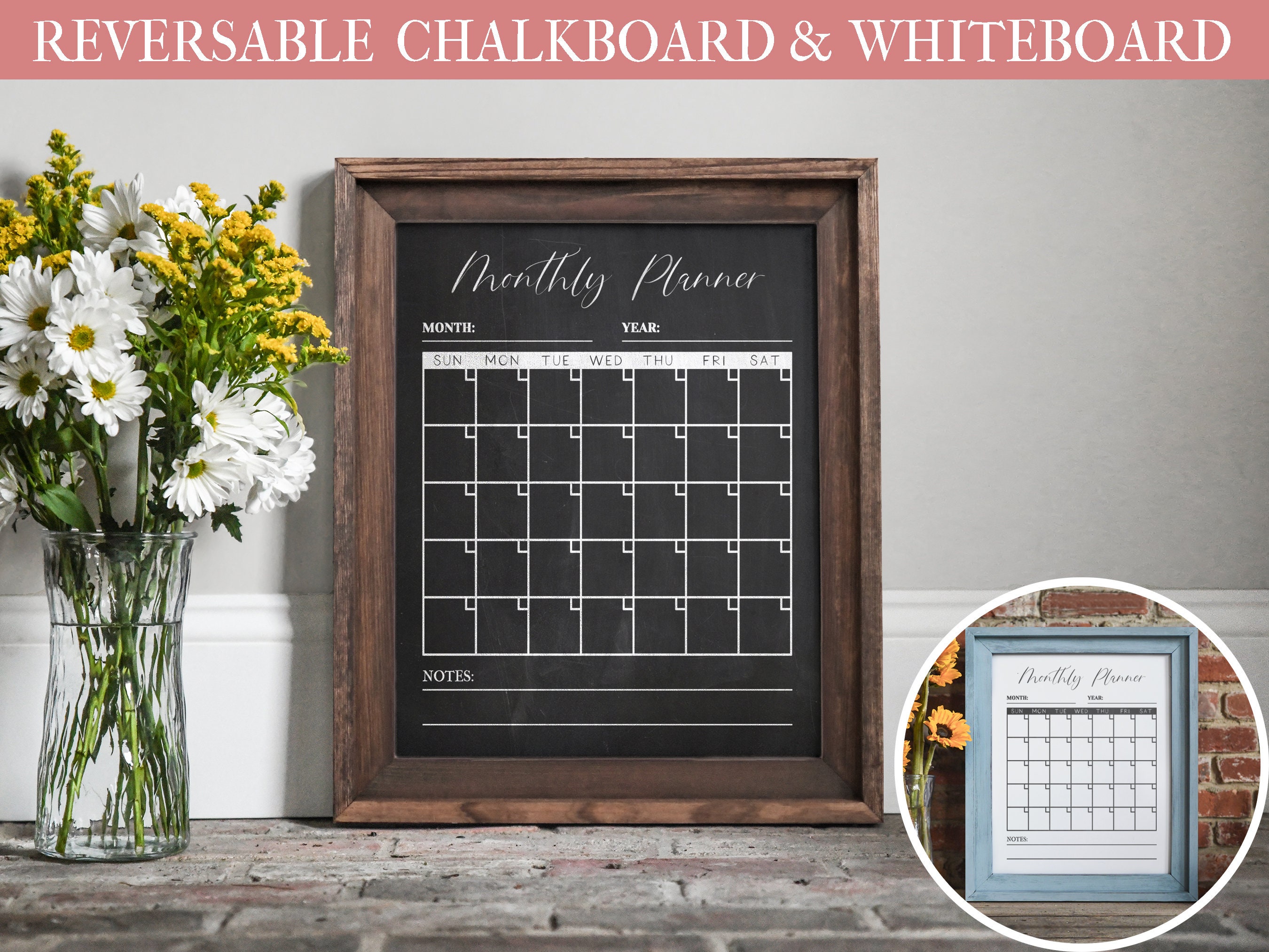 Operitacx 3pcs Chalkboard Weekly Planner Wall Calendar Dry Erase Meal  Planning Chalkboard Blackboard for Wall White Board Calendar Chalk Board