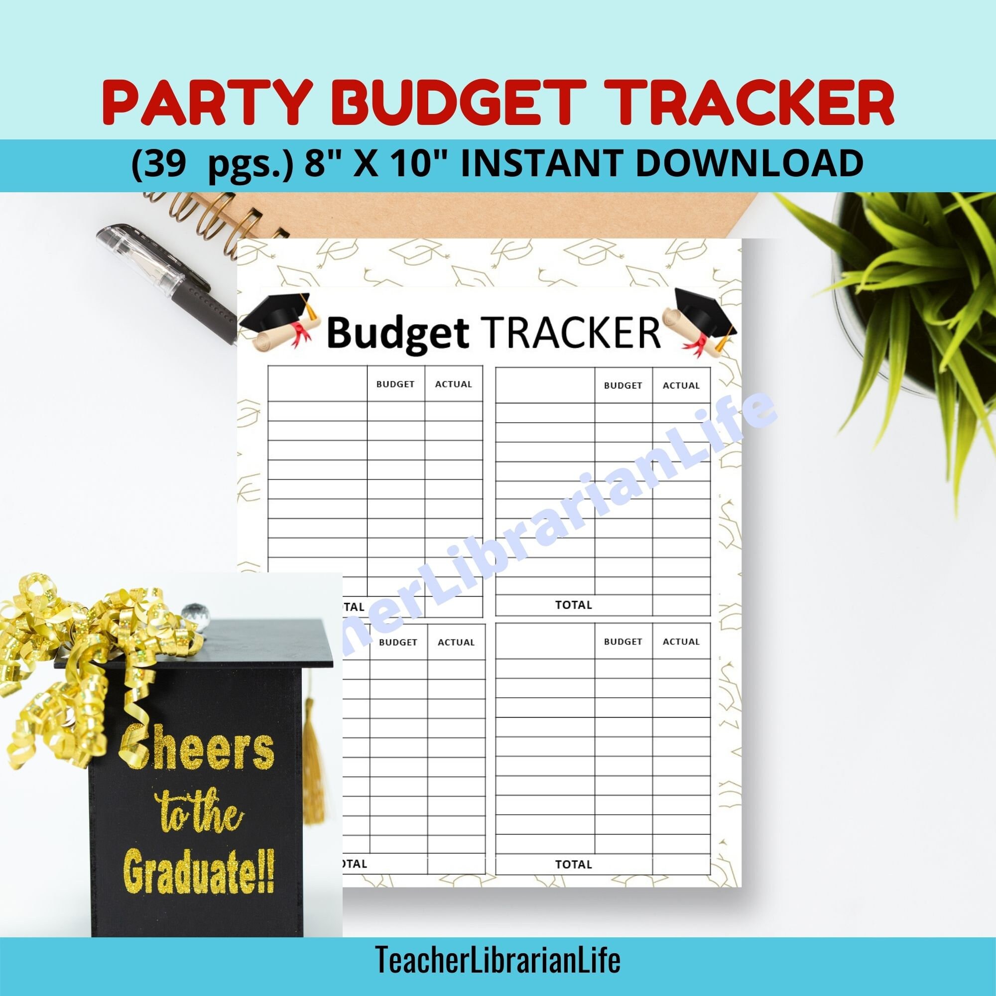 Graduation Party Planner Printable Graduation Planner Party Etsy