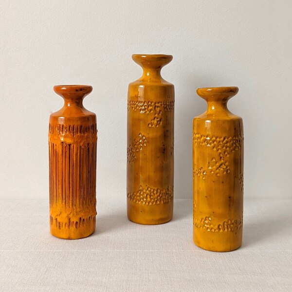 Mustard Yellow Vase Etsy