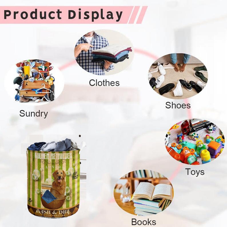 Arreglos florales cesta de lavandería tela de lona colapsable | Etsy