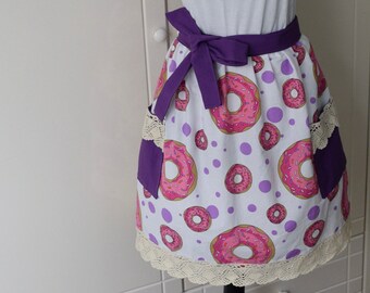 Handmade Donut Half Apron