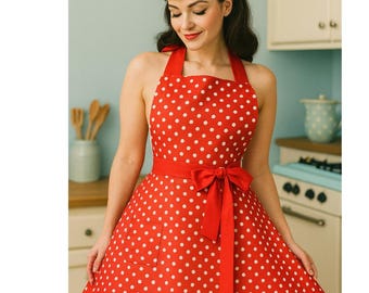 かずみん　エプロン　ピキージョ　3セット　赤黒水玉 エプロンセット・ピンクガーデン | ole! guapa!